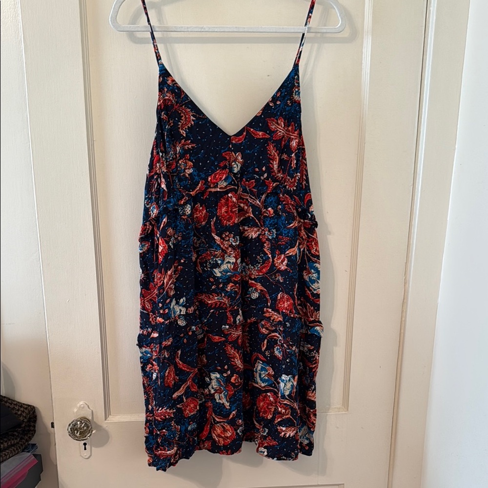 Express Floral Spaghetti Strap mini Dress